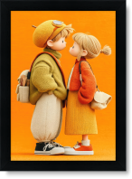 تابلو تکی راویتا طرح عاشقانه دونفره فانتزی – Valentine کد 3815