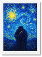 تابلو تکی راویتا طرح عاشقانه ونگوک – Van Gogh Love کد 3814