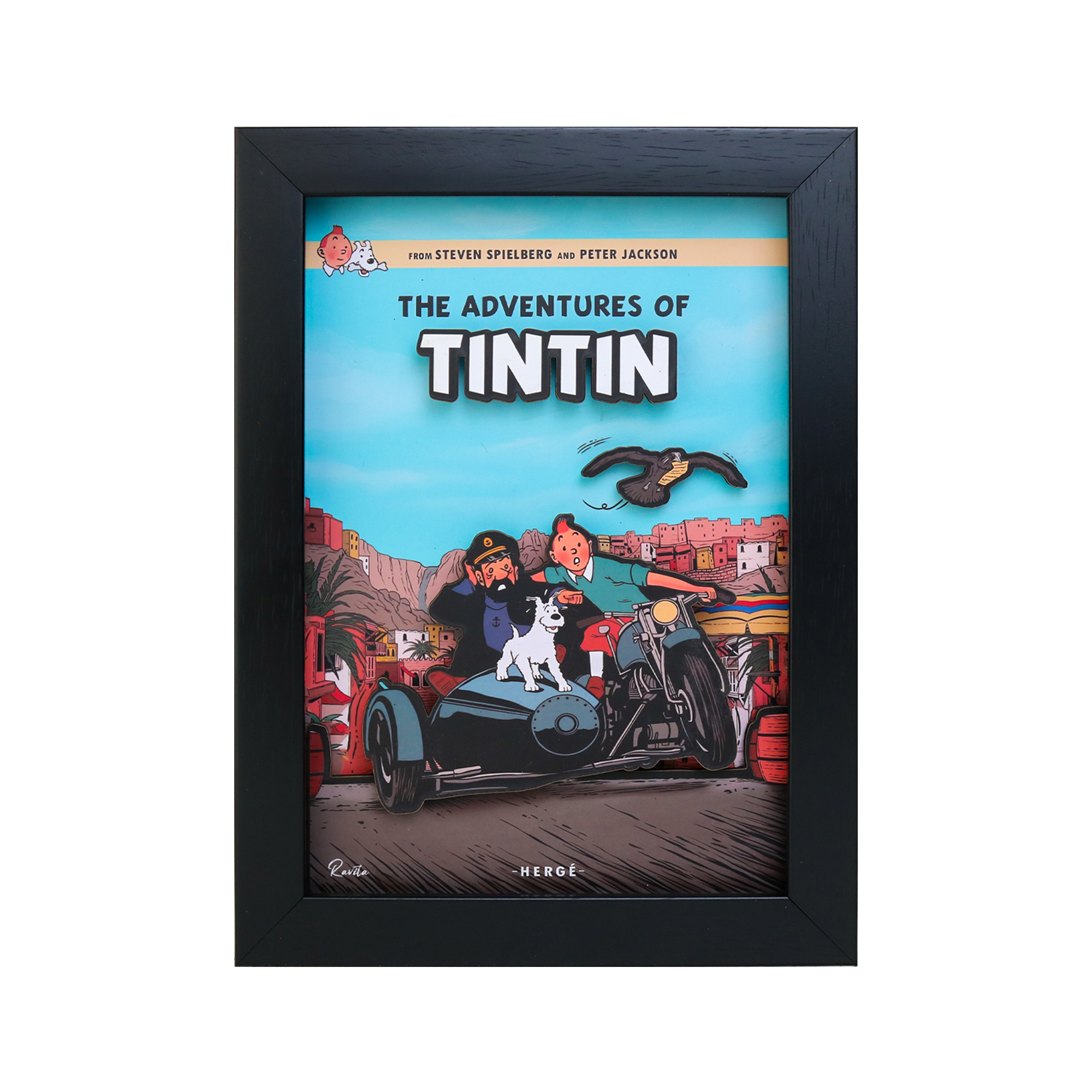تابلو سه بعدی راویتا طرح تن تن - Tin Tin کد T 424 تابلو سه بعدی راویتا طرح تن تن - Tin Tin کد T 424