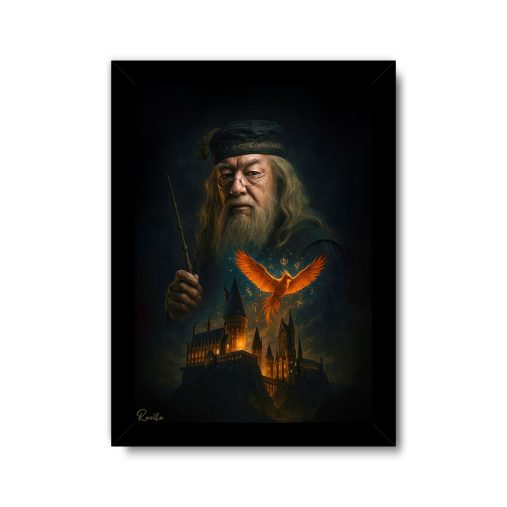 تابلو تکی راویتا طرح آلبوس دامبلدور و ققنوس - Dumbledore and the Phoenix کد 3861