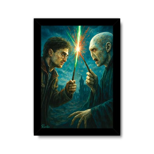 تابلو تکی راویتا طرح نبرد هری پاتر و لرد ولدمورت - The Battle of Harry Potter and Lord Voldemort کد 3849