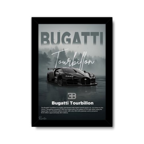 تابلو تکی راویتا طرح بوگاتی توربیون - Bugatti Tourbillon کد 3870