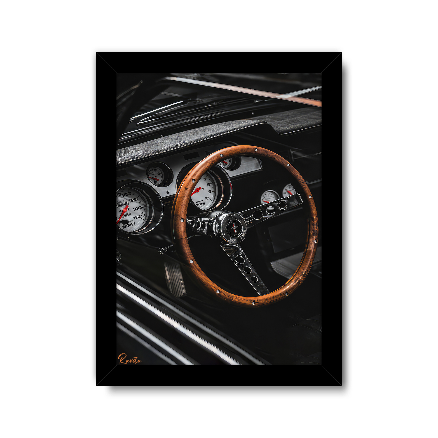 تابلو تکی راویتا طرح فورد موستانگ کلاسیک - Ford Mustang First Generation کد 3873 تابلو تکی راویتا طرح فورد موستانگ کلاسیک - Ford Mustang First Generation کد 3873