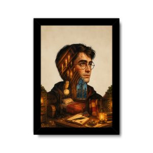 ساعت دیواری بزرگ راویتا طرح هری پاتر و رازهای شبانه - Harry Potter and the Secrets of the Night کد 3850