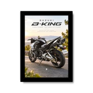 ساعت دیواری بزرگ راویتا طرح سوزوکی - Suzuki B-King کد 3871