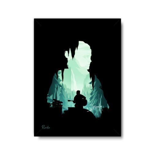 تابلو تکی راویتا طرح الی آخرین بازمانده - Ellie The Last of Us کد 3904
