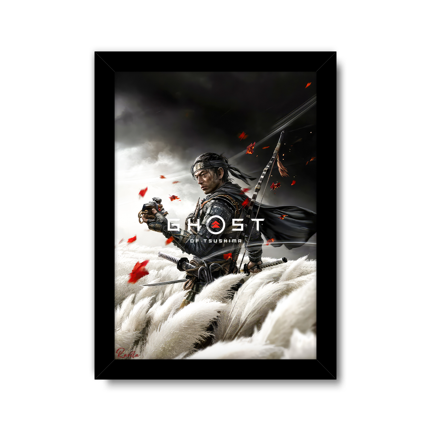 تابلو تکی راویتا طرح جین ساکای شبح تسوشیما - Jin Sakai Ghost of Tsushima کد 3910 تابلو تکی راویتا طرح جین ساکای شبح تسوشیما - Jin Sakai Ghost of Tsushima کد 3910