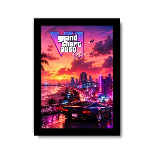 تابلو تکی راویتا طرح جی‌تی‌ای ۶ - GTA VI کد 3912
