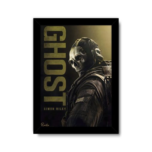 تابلو تکی راویتا طرح گوست کال اف دیوتی مدرن وارفر - Ghost Call of Dut Modern کد 3918