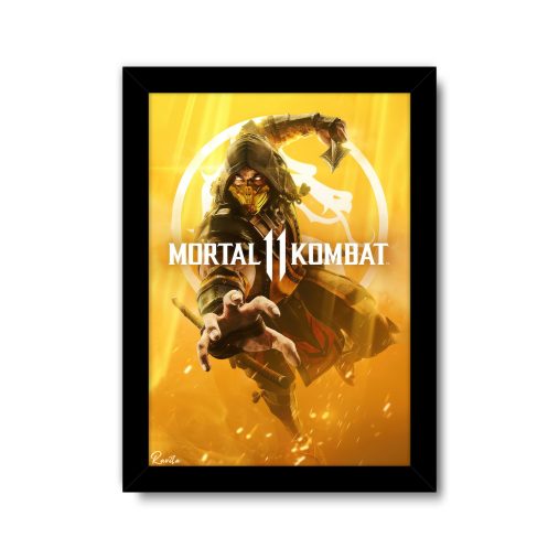 تابلو تکی راویتا طرح اسکورپیون مورتال کامبت - Scorpion Mortal Kombat 11 کد 3921