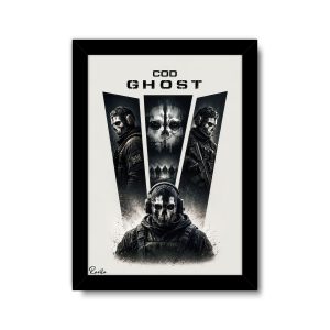 ساعت دیواری بزرگ راویتا طرح گوست کال اف دیوتی - Ghost Call of Duty کد 3924