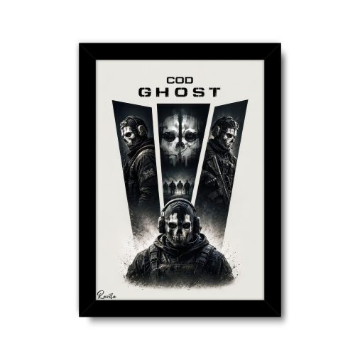تابلو تکی راویتا طرح گوست کال اف دیوتی - Ghost Call of Duty کد 3924