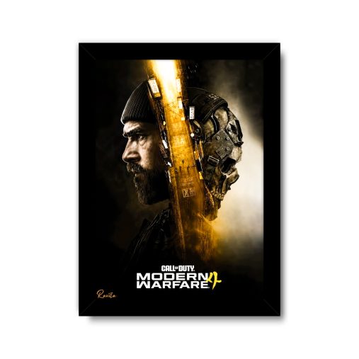 تابلو تکی راویتا طرح کاپیتان پرایس و گوست کال آف دیوتی مدرن وارفر- Captain Price & Ghost Call of Duty Modern Warfare کد 3932
