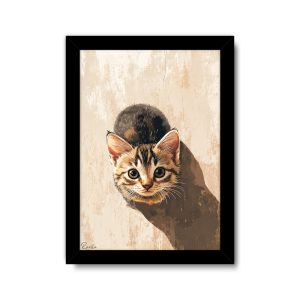 ساعت دیواری بزرگ راویتا طرح بچهگربه کنجکاو - Curious Kitten کد 3945 ساعت دیواری بزرگ راویتا طرح بچهگربه کنجکاو - Curious Kitten کد 3945
