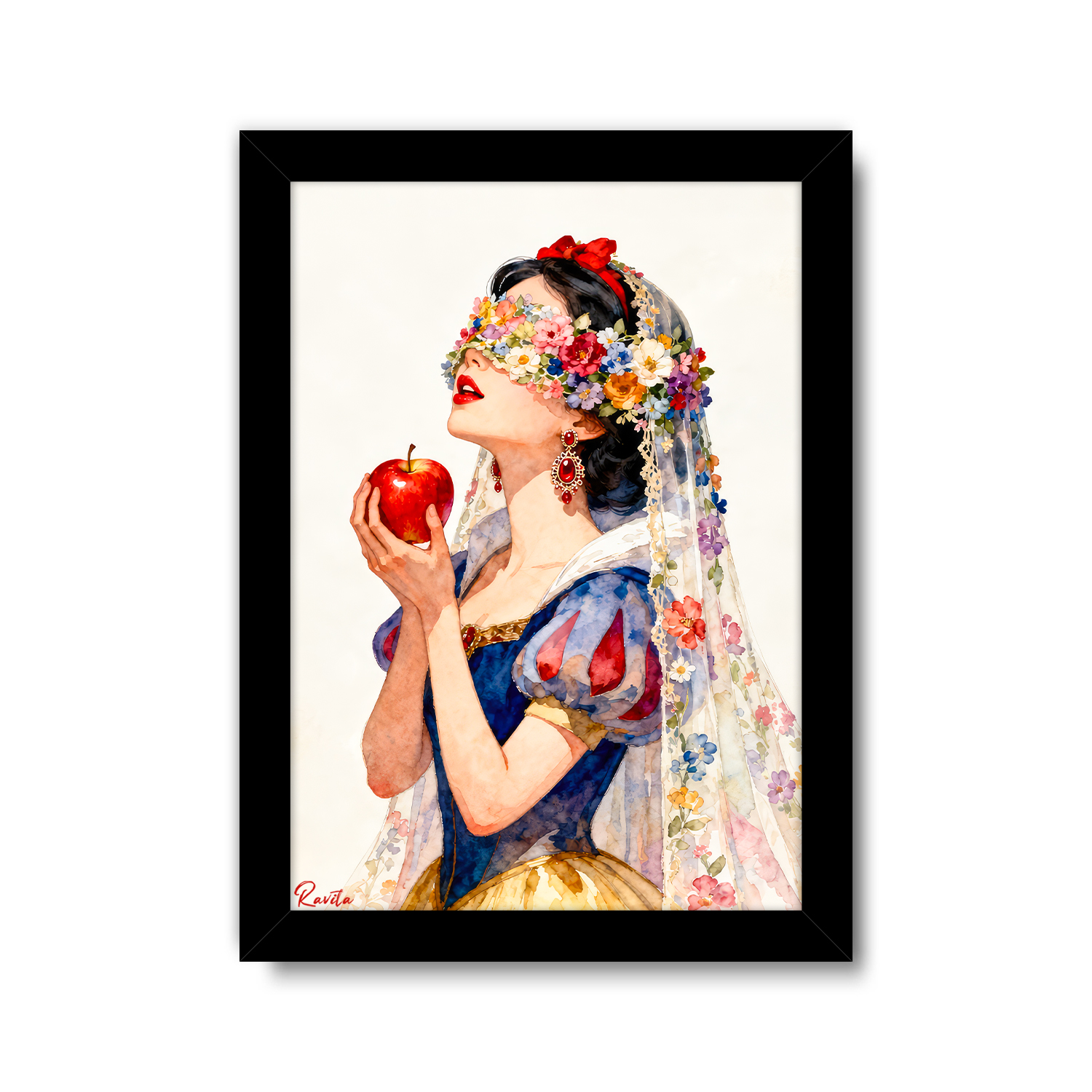 تابلو تکی راویتا طرح سفیدبرفی و سیب سرخ - Snow White and the Red Apple کد 3950 تابلو تکی راویتا طرح سفیدبرفی و سیب سرخ - Snow White and the Red Apple کد 3950