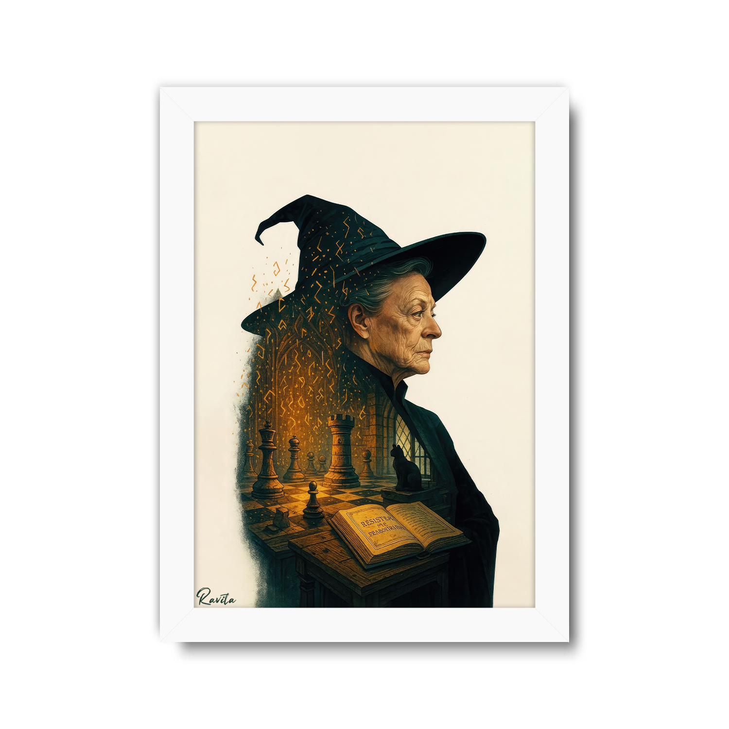 تابلو تکی راویتا طرح مینروا مک گونگال - Minerva McGonagall کد 3859 تابلو تکی راویتا طرح مینروا مک گونگال - Minerva McGonagall کد 3859