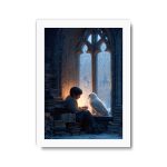تابلو تکی راویتا طرح آلبوس دامبلدور و ققنوس - Dumbledore and the Phoenix کد 3861