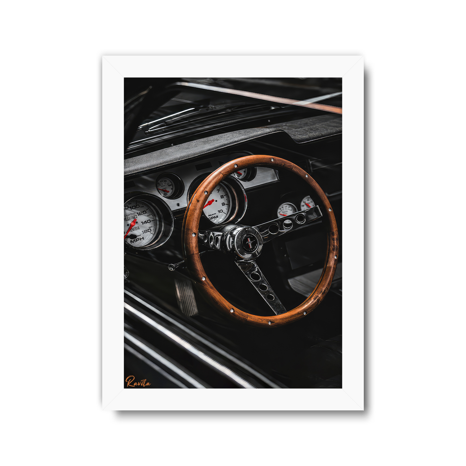 تابلو تکی راویتا طرح فورد موستانگ کلاسیک - Ford Mustang First Generation کد 3873 تابلو تکی راویتا طرح فورد موستانگ کلاسیک - Ford Mustang First Generation کد 3873