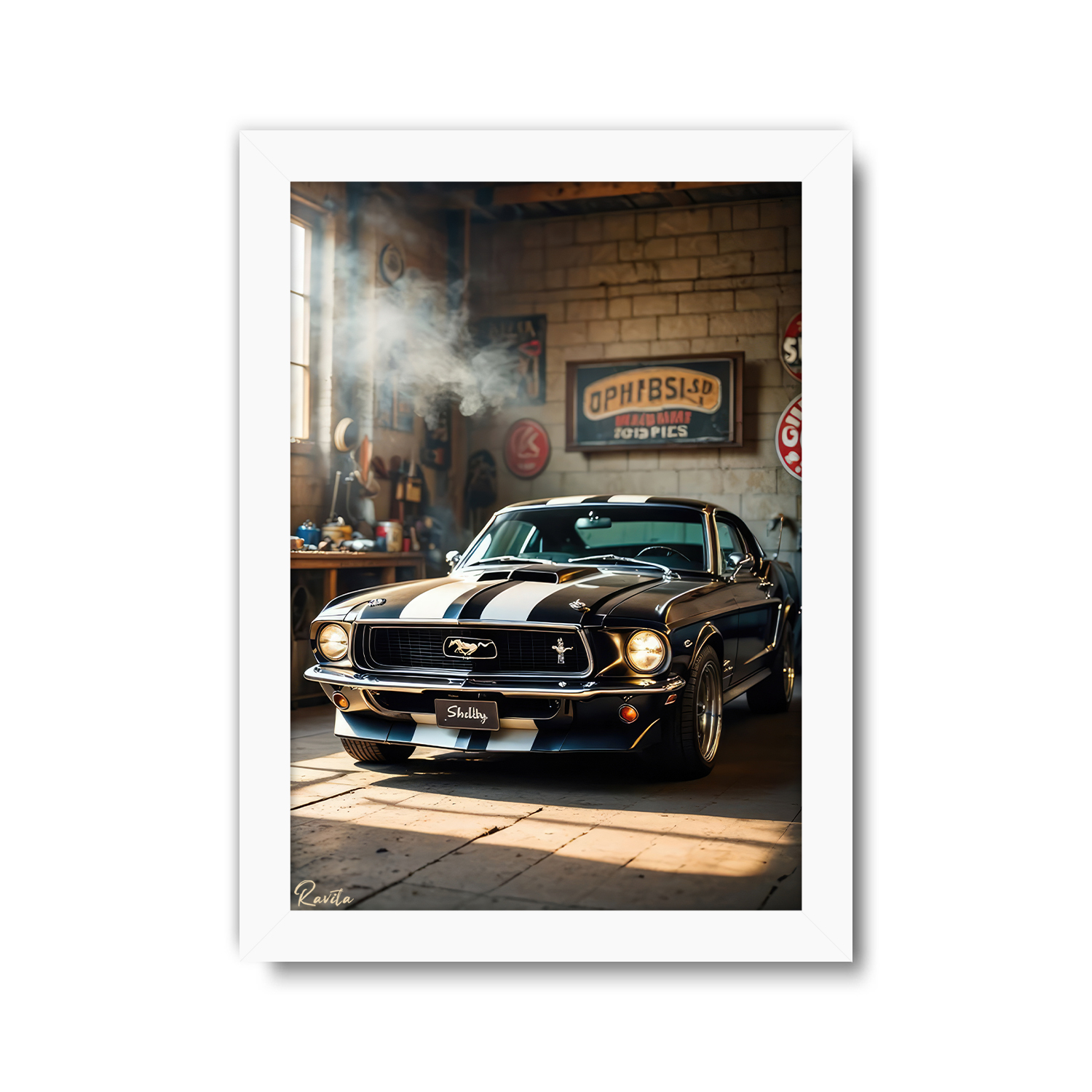 تابلو تکی راویتا طرح فورد موستانگ شلبی - Ford Mustang Shelby GT500 کد 3874 تابلو تکی راویتا طرح فورد موستانگ شلبی - Ford Mustang Shelby GT500 کد 3874