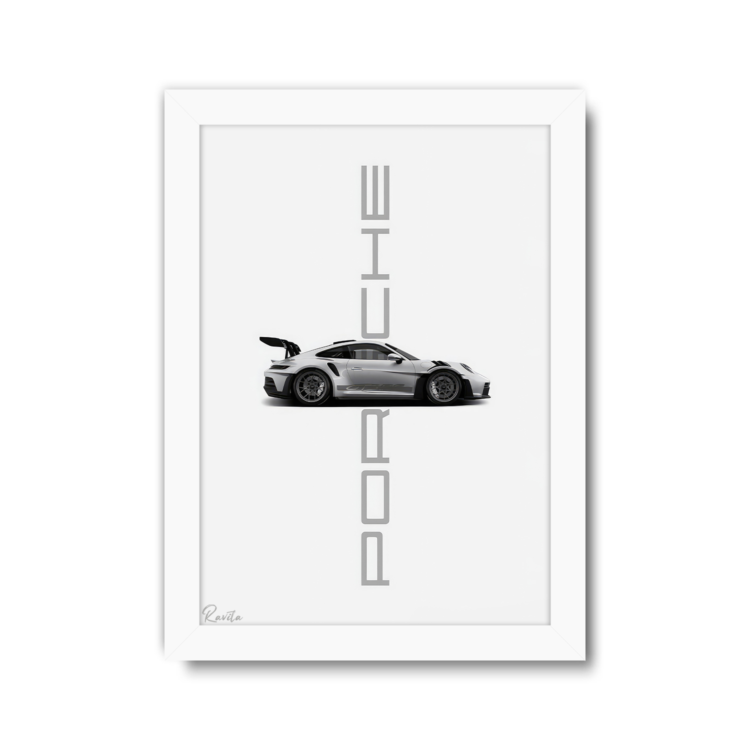 تابلو تکی راویتا طرح پورشه - Porsche 911 GT3 RS کد 3877 تابلو تکی راویتا طرح پورشه - Porsche 911 GT3 RS کد 3877