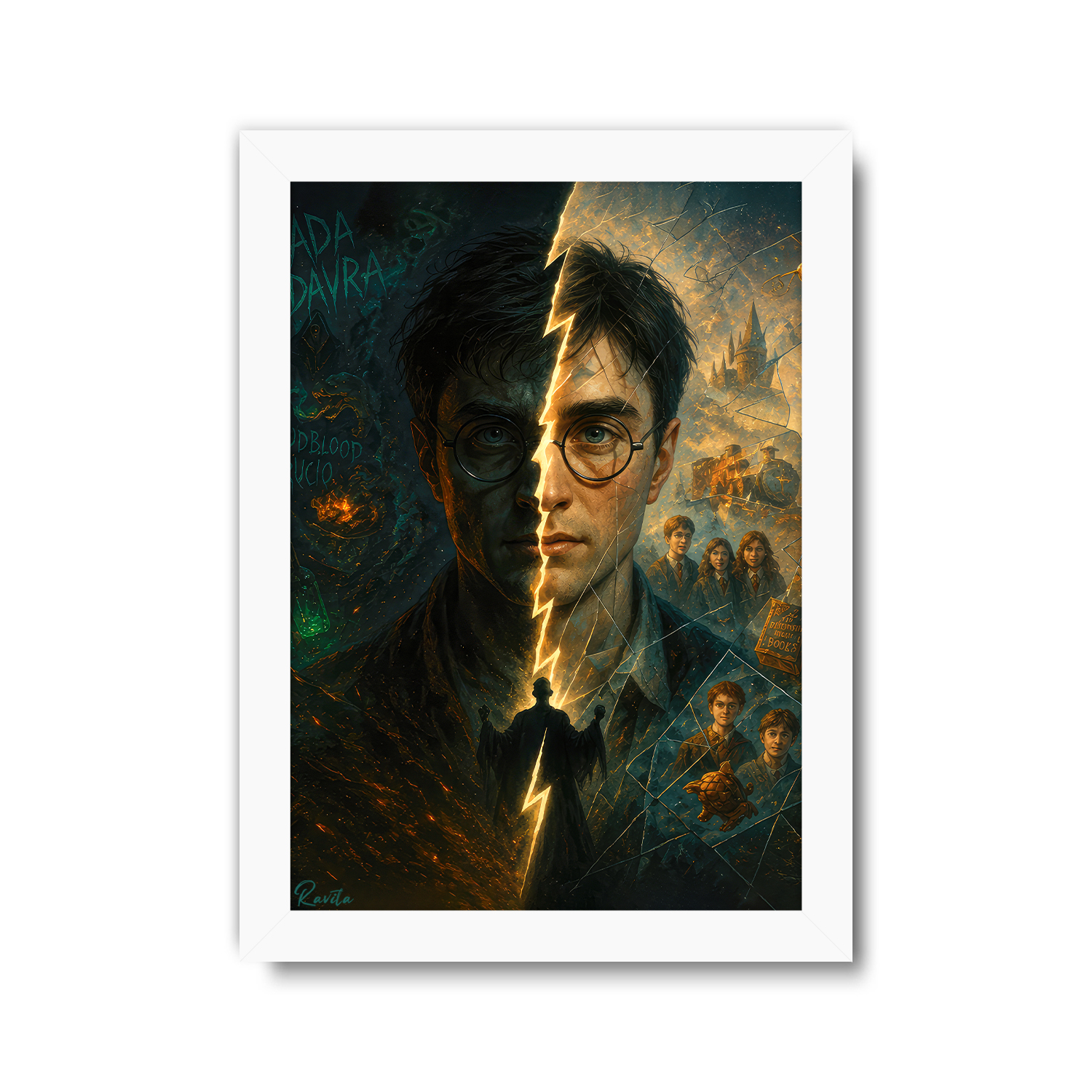 تابلو تکی راویتا طرح هری پاتر دو سوی سرنوشت - Harry Potter Two Sides of Destiny کد 3851 تابلو تکی راویتا طرح هری پاتر دو سوی سرنوشت - Harry Potter Two Sides of Destiny کد 3851
