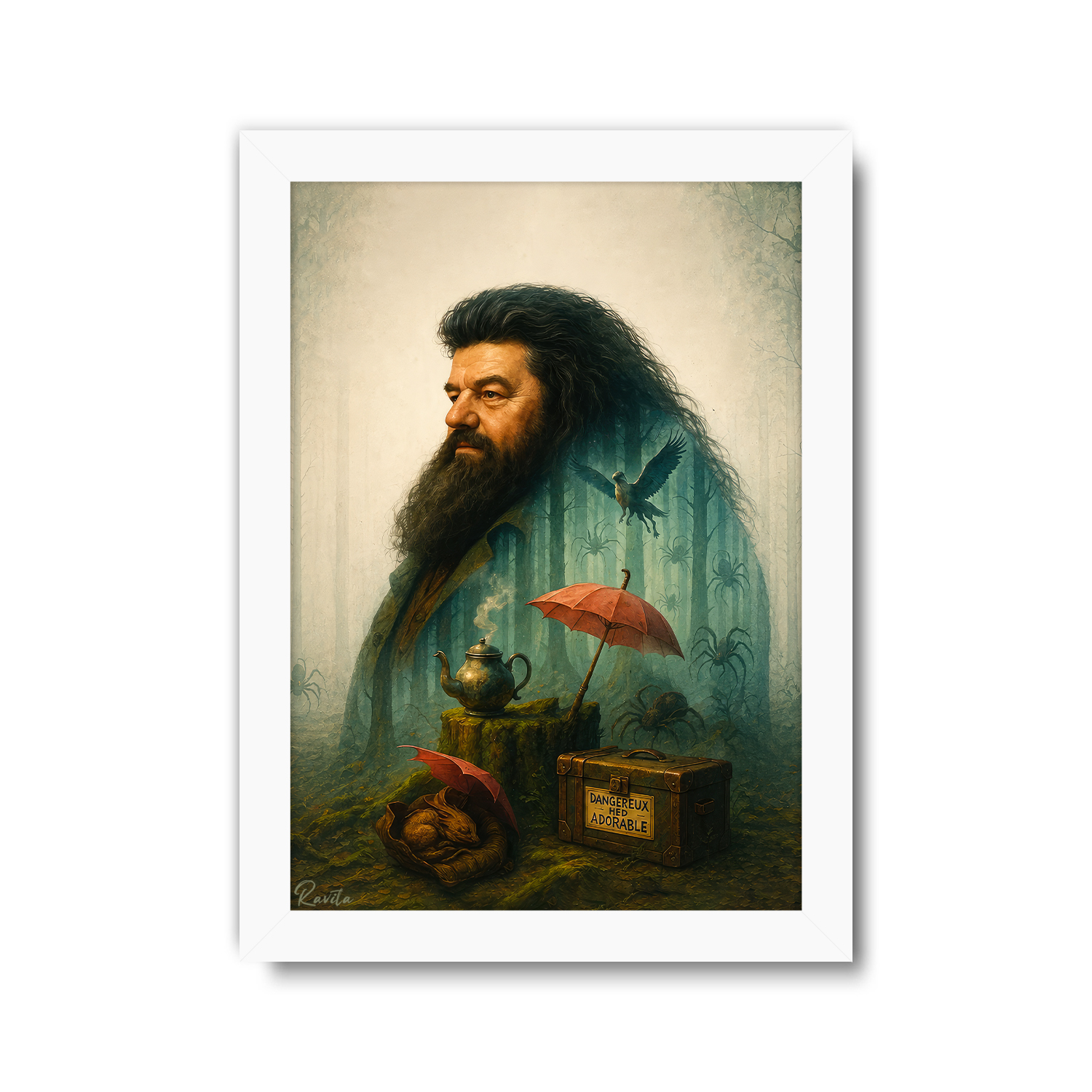 تابلو تکی راویتا طرح هاگرید و جنگل ممنوعه - Hagrid and the Forbidden Forest کد 3853 تابلو تکی راویتا طرح هاگرید و جنگل ممنوعه - Hagrid and the Forbidden Forest کد 3853