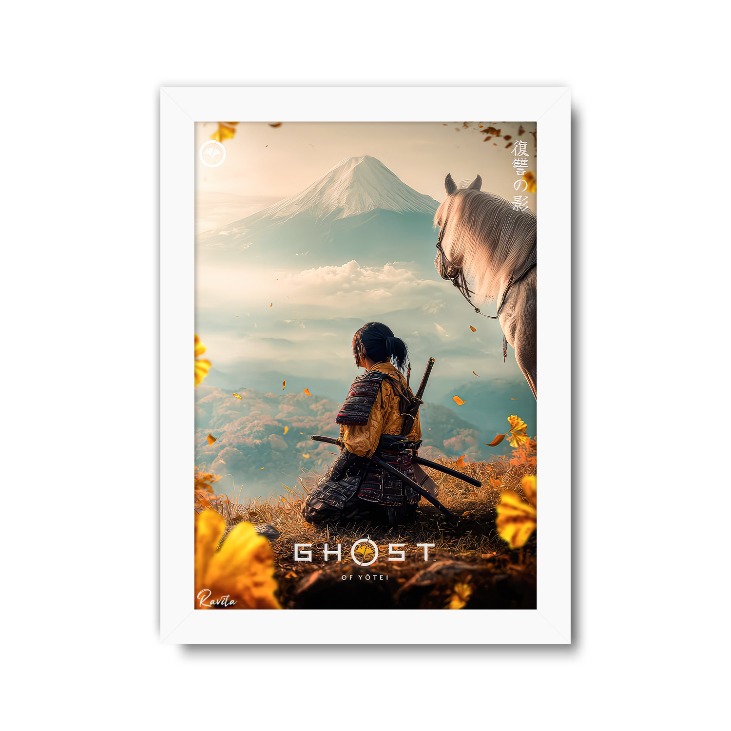 تابلو تکی راویتا طرح آتسو شبح یوتِی - Atsu Ghost of Yōtei کد 3922 تابلو تکی راویتا طرح آتسو شبح یوتِی - Atsu Ghost of Yōtei کد 3922