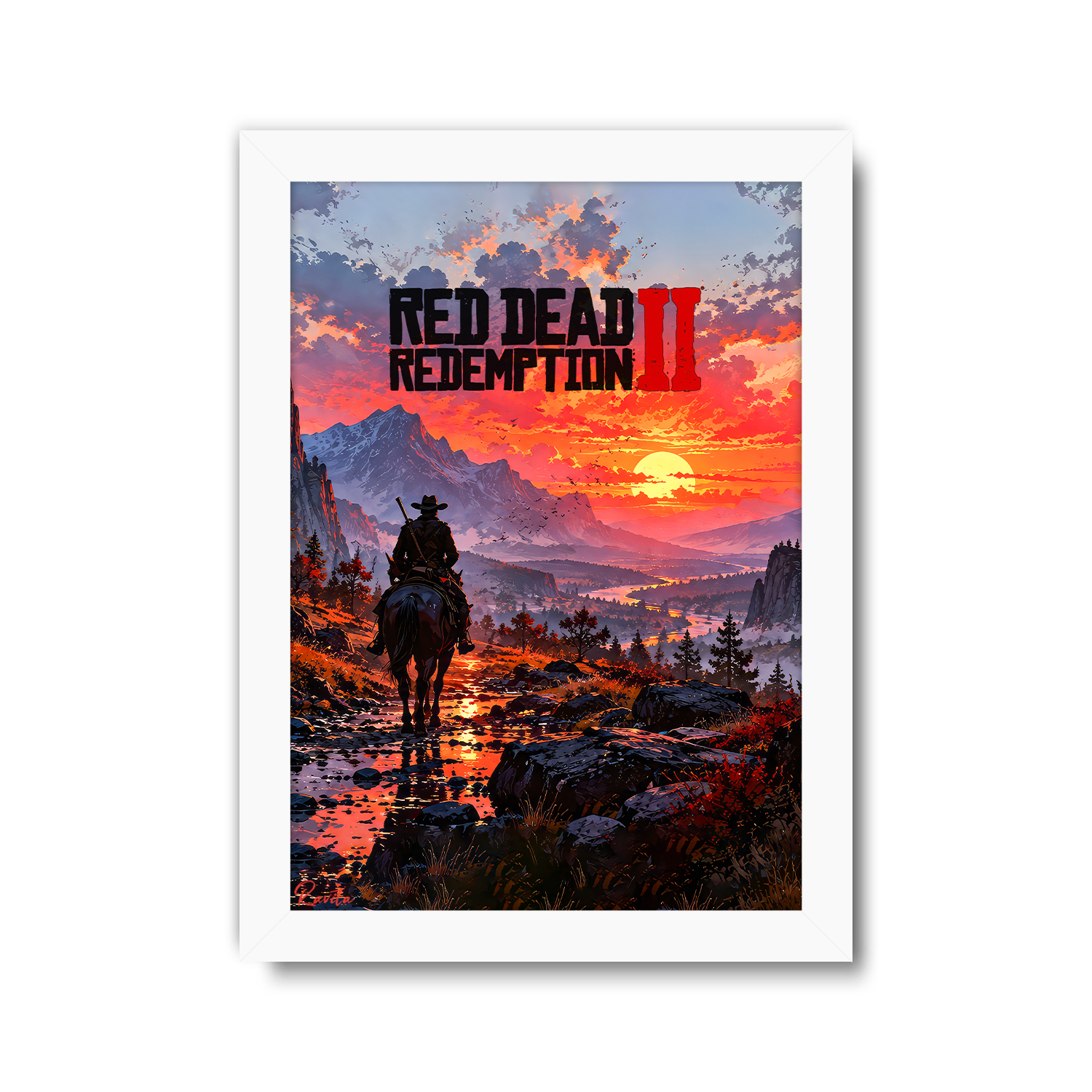تابلو تکی راویتا طرح رد دد ردمپشن ۲ - Red Dead Redemption 2 کد 3925 تابلو تکی راویتا طرح رد دد ردمپشن ۲ - Red Dead Redemption 2 کد 3925
