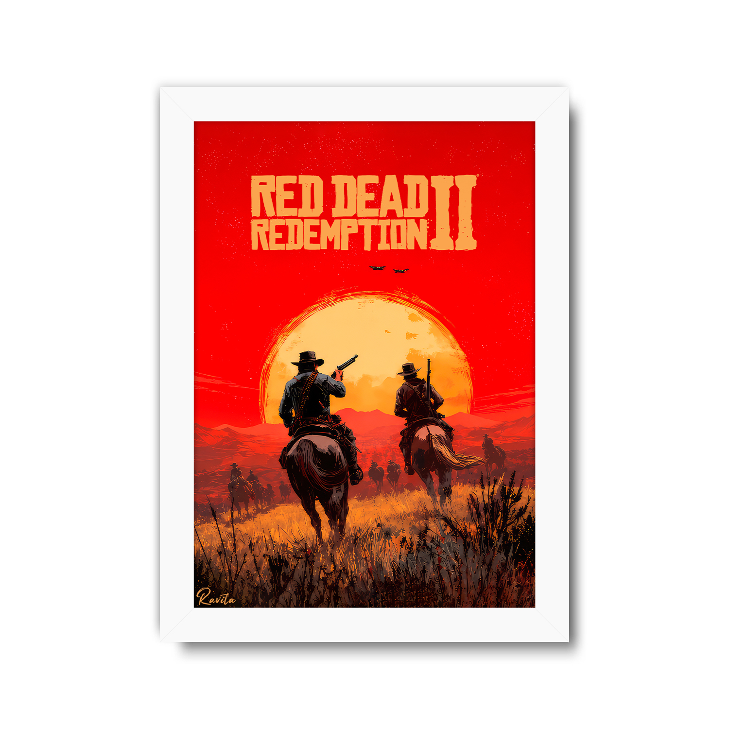 تابلو تکی راویتا طرح رد دد ردمپشن ۲ - Red Dead Redemption 2 کد 3933 تابلو تکی راویتا طرح رد دد ردمپشن ۲ - Red Dead Redemption 2 کد 3933