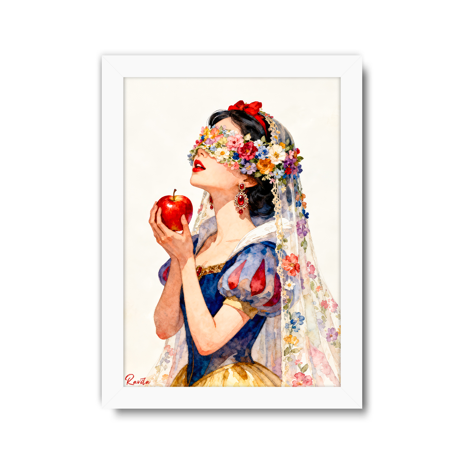 تابلو تکی راویتا طرح سفیدبرفی و سیب سرخ - Snow White and the Red Apple کد 3950 تابلو تکی راویتا طرح سفیدبرفی و سیب سرخ - Snow White and the Red Apple کد 3950