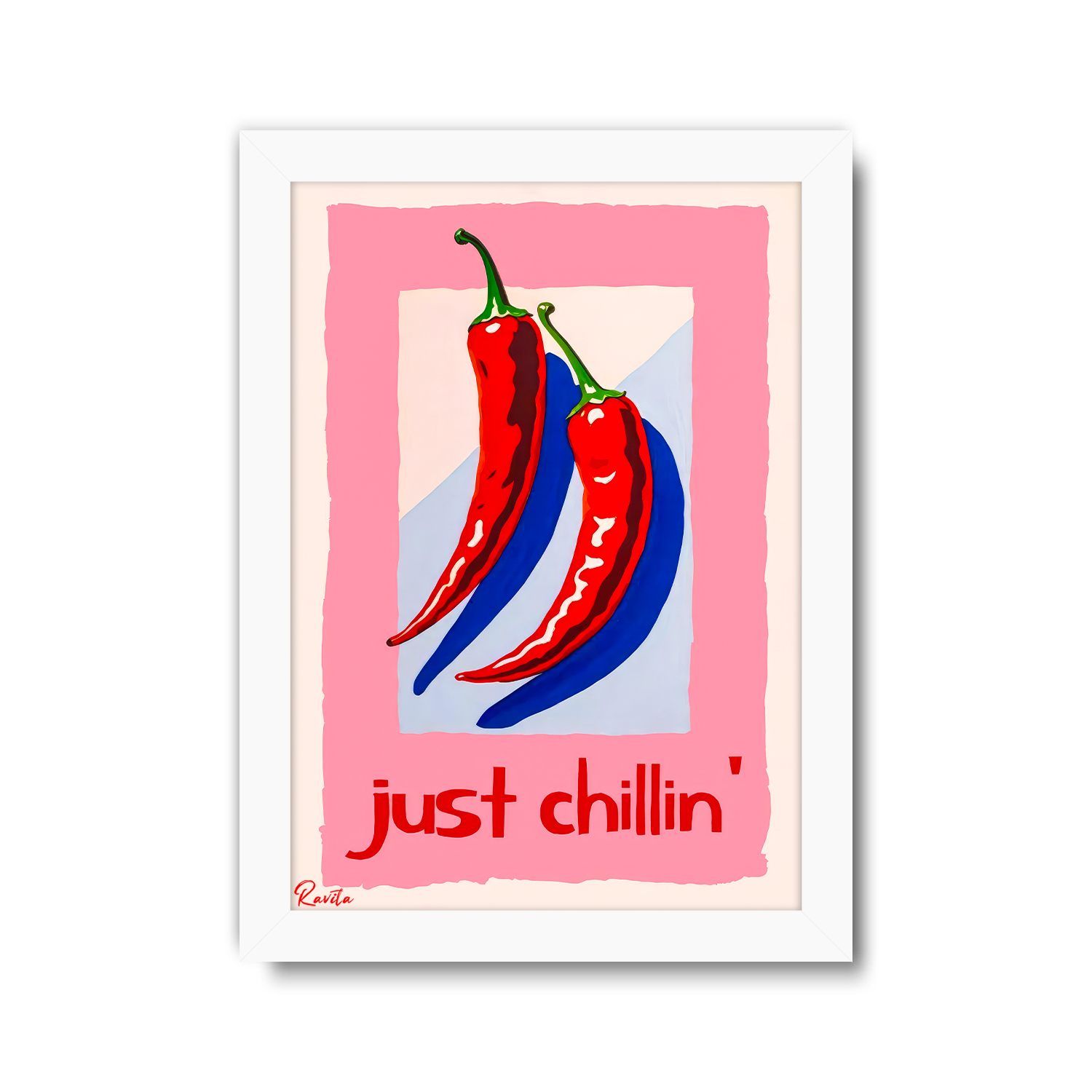 تابلو تکی راویتا طرح فلفلهای قرمز- Just Chillin کد 3960 تابلو تکی راویتا طرح فلفلهای قرمز- Just Chillin کد 3960