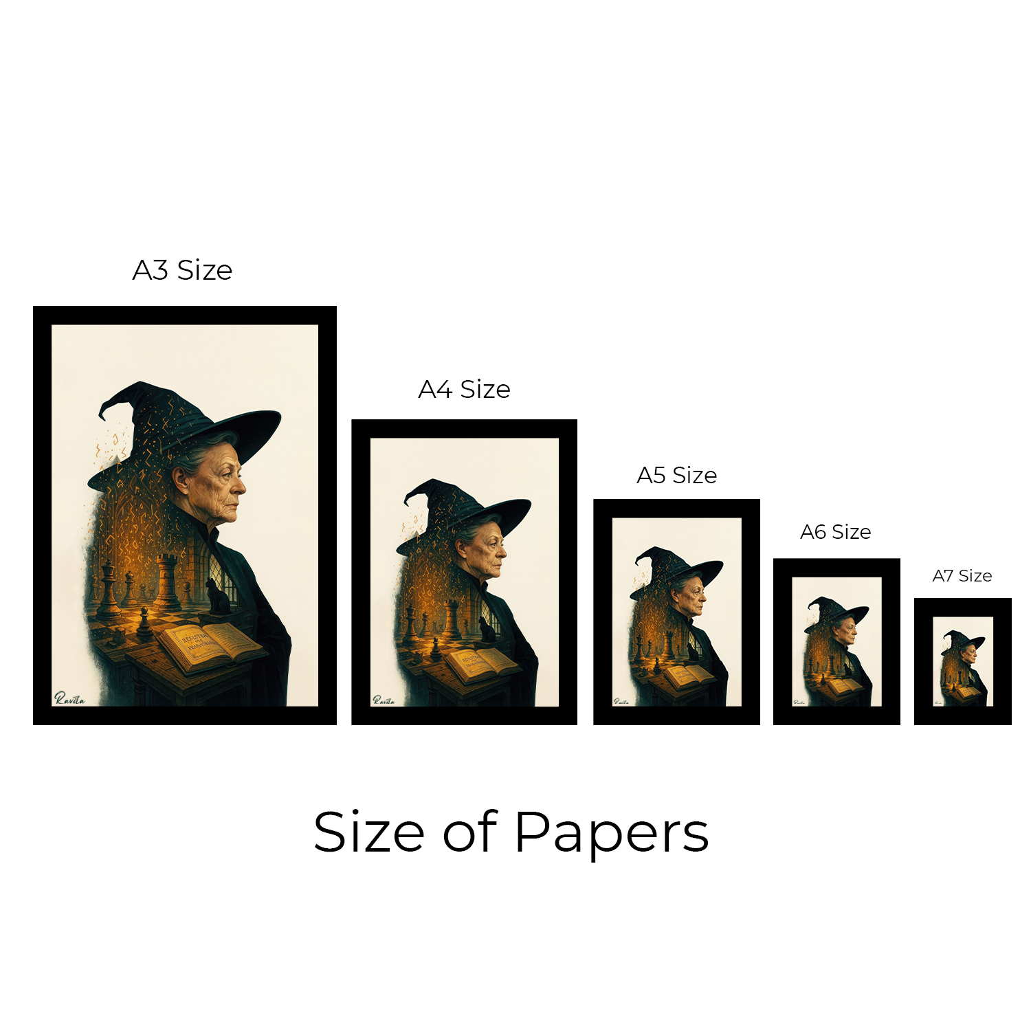 تابلو تکی راویتا طرح مینروا مک گونگال - Minerva McGonagall کد 3859 تابلو تکی راویتا طرح مینروا مک گونگال - Minerva McGonagall کد 3859