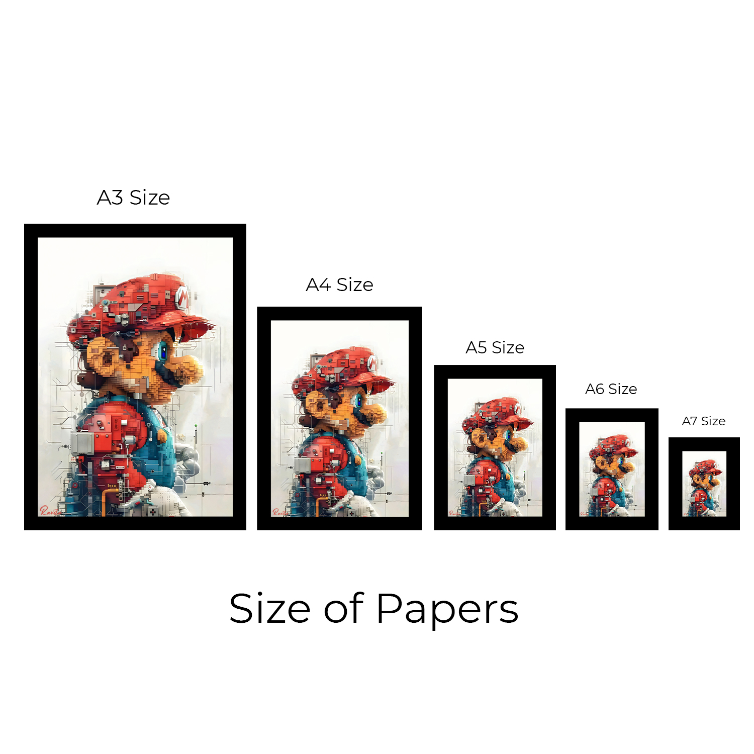 تابلو تکی راویتا طرح سوپرماریو - Super Mario کد 3917 تابلو تکی راویتا طرح سوپرماریو - Super Mario کد 3917