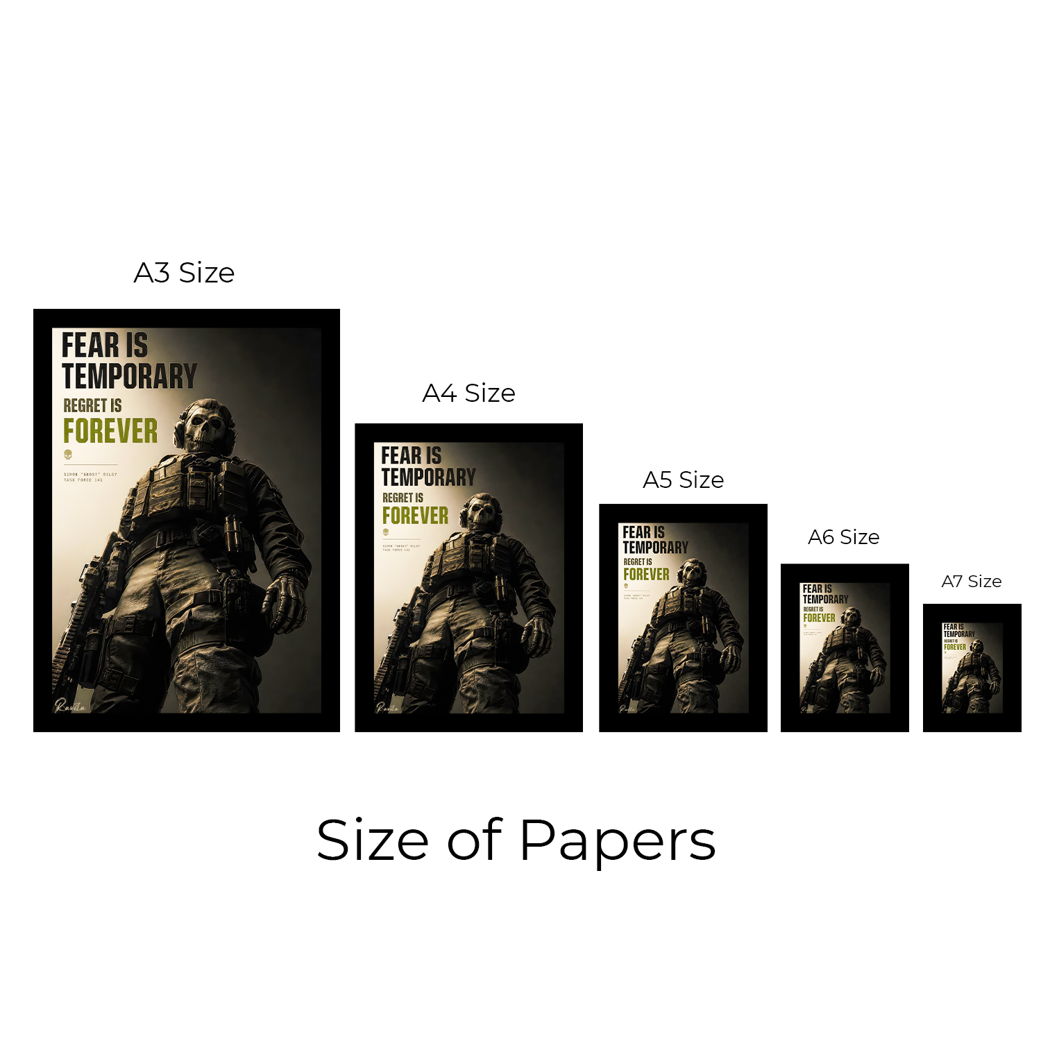 تابلو تکی راویتا طرح گوست کال اف دیوتی مدرن وارفر - Ghost Call of Dut Modern Warfare کد 3923 تابلو تکی راویتا طرح گوست کال اف دیوتی مدرن وارفر - Ghost Call of Dut Modern Warfare کد 3923