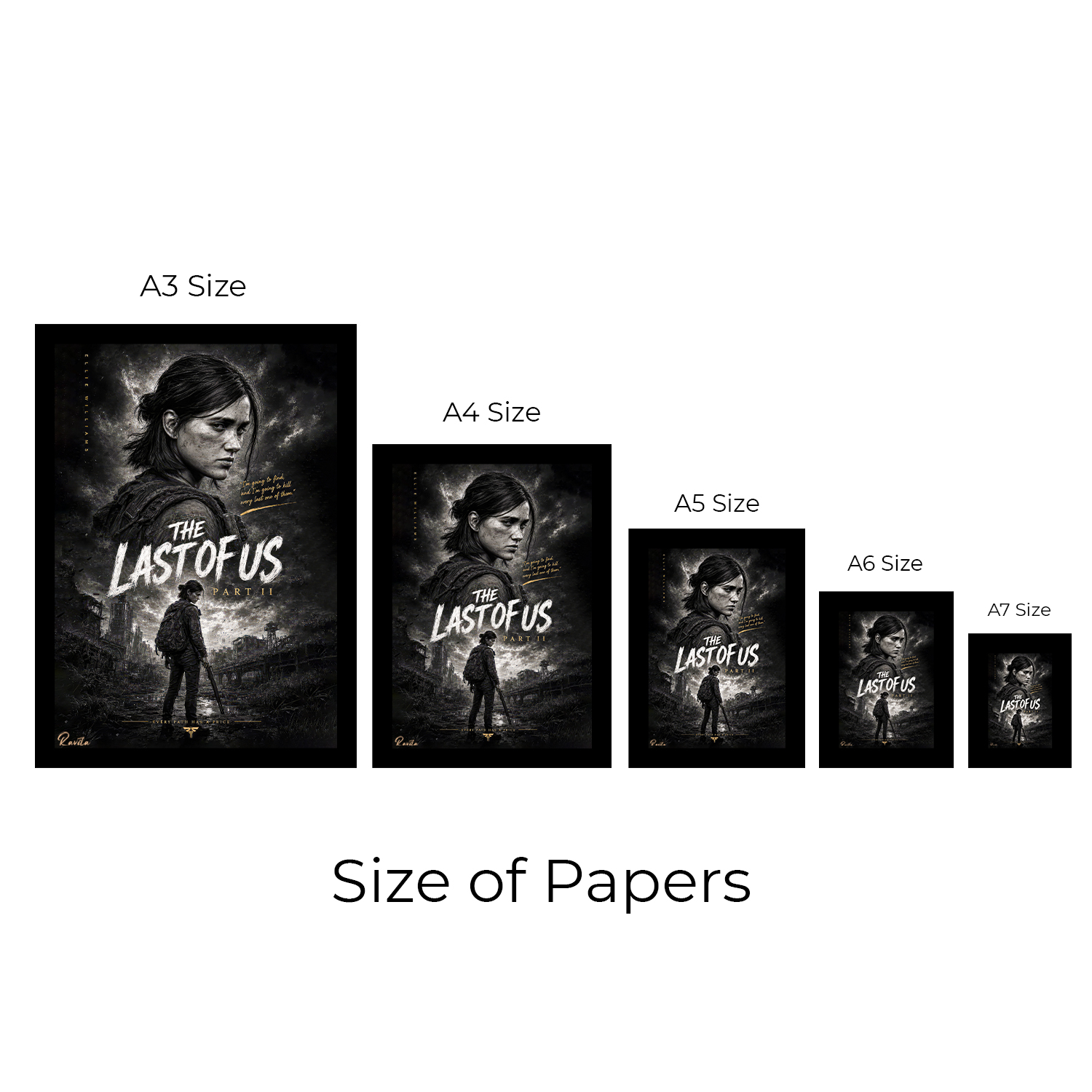 تابلو تکی راویتا طرح الی آخرین بازمانده ۲ - Ellie The Last of Us کد 3928 تابلو تکی راویتا طرح الی آخرین بازمانده ۲ - Ellie The Last of Us کد 3928
