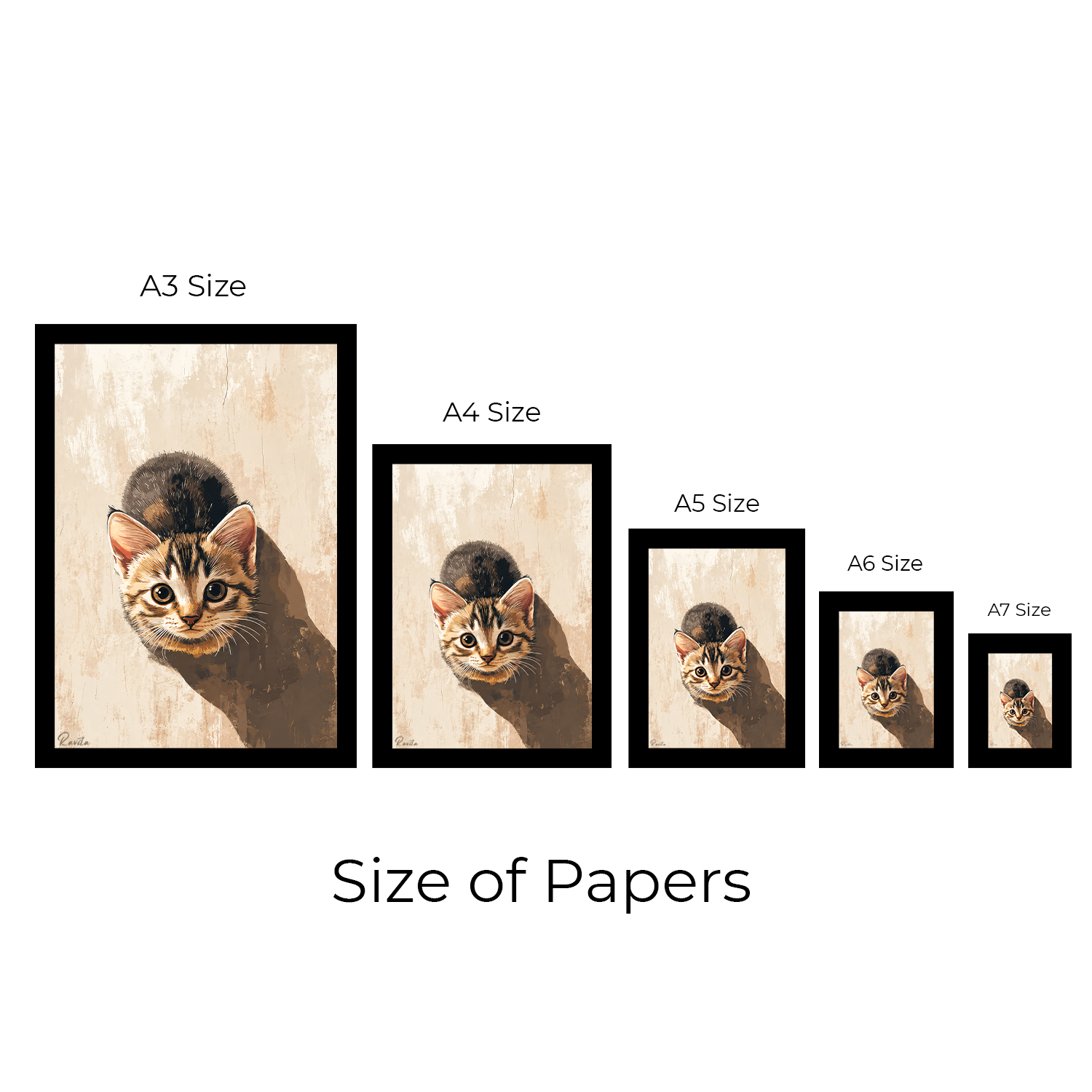 تابلو تکی راویتا طرح بچهگربه کنجکاو - Curious Kitten کد 3945 تابلو تکی راویتا طرح بچهگربه کنجکاو - Curious Kitten کد 3945