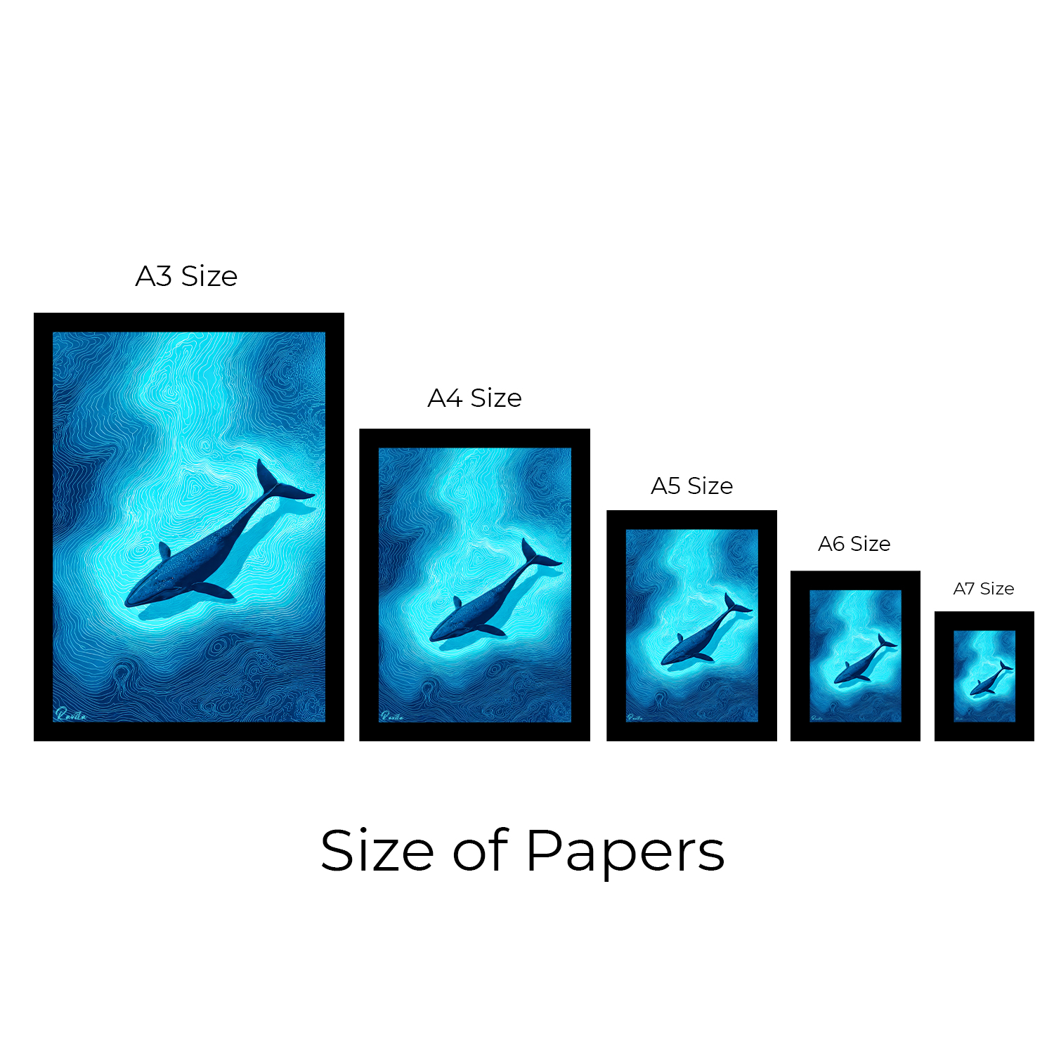 تابلو تکی راویتا طرح نهنگ آبی در اعماق اقیانوس - Blue Whale in the Deep Ocean کد 3961 تابلو تکی راویتا طرح نهنگ آبی در اعماق اقیانوس - Blue Whale in the Deep Ocean کد 3961