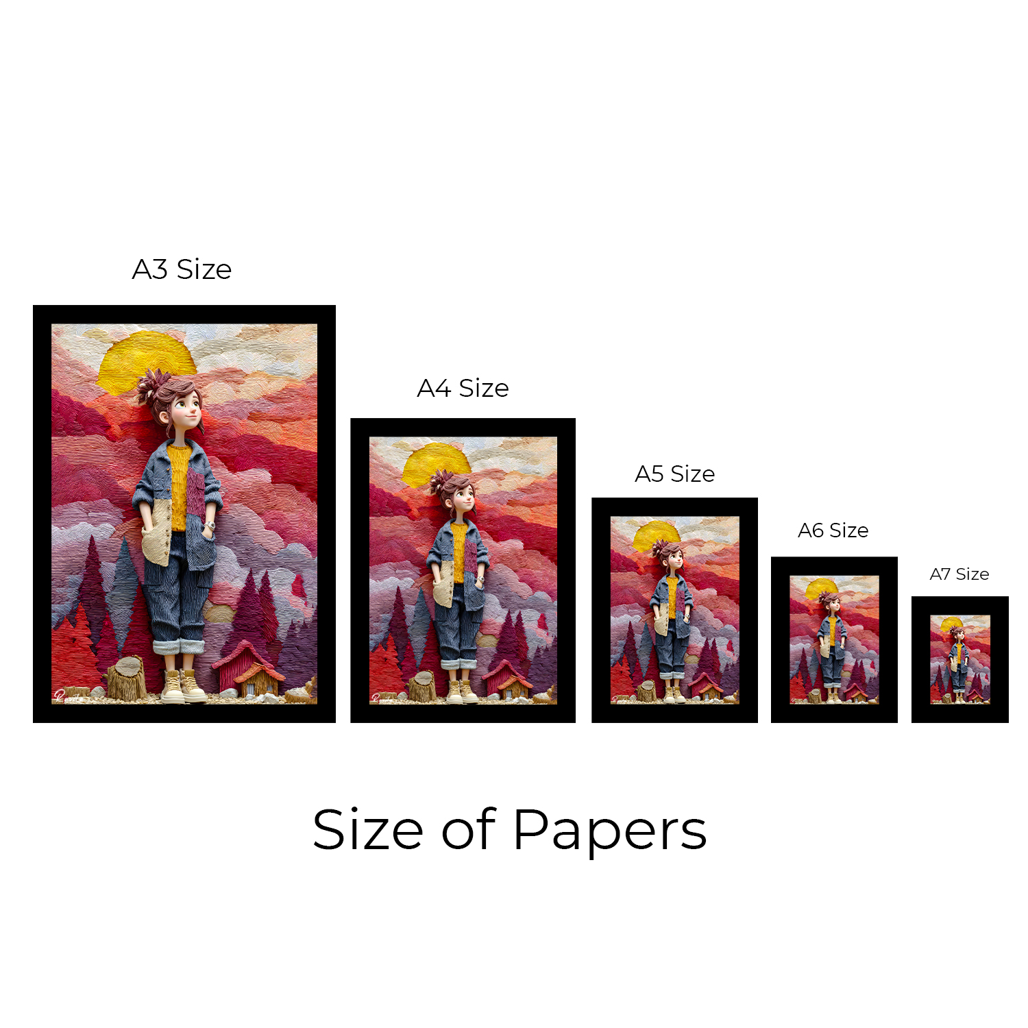 تابلو تکی راویتا طرح دختر در غروب جنگل رنگی - Girl in a Colorful Forest Sunset کد 3955 تابلو تکی راویتا طرح دختر در غروب جنگل رنگی - Girl in a Colorful Forest Sunset کد 3955