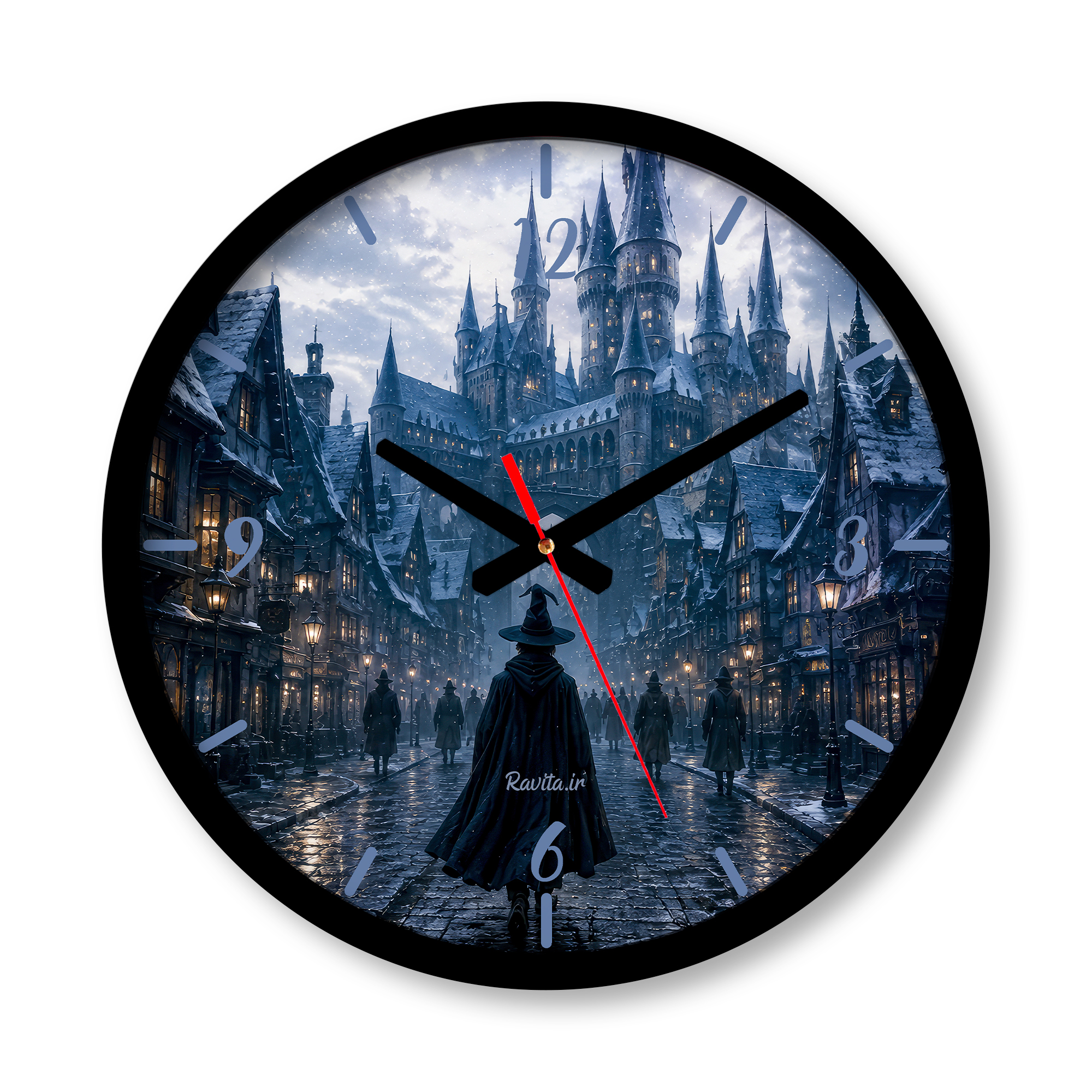 ساعت دیواری بزرگ راویتا طرح هری پاتر و شب برفی - Harry Potter and the Snowy Night کد 3863 ساعت دیواری بزرگ راویتا طرح هری پاتر و شب برفی - Harry Potter and the Snowy Night کد 3863