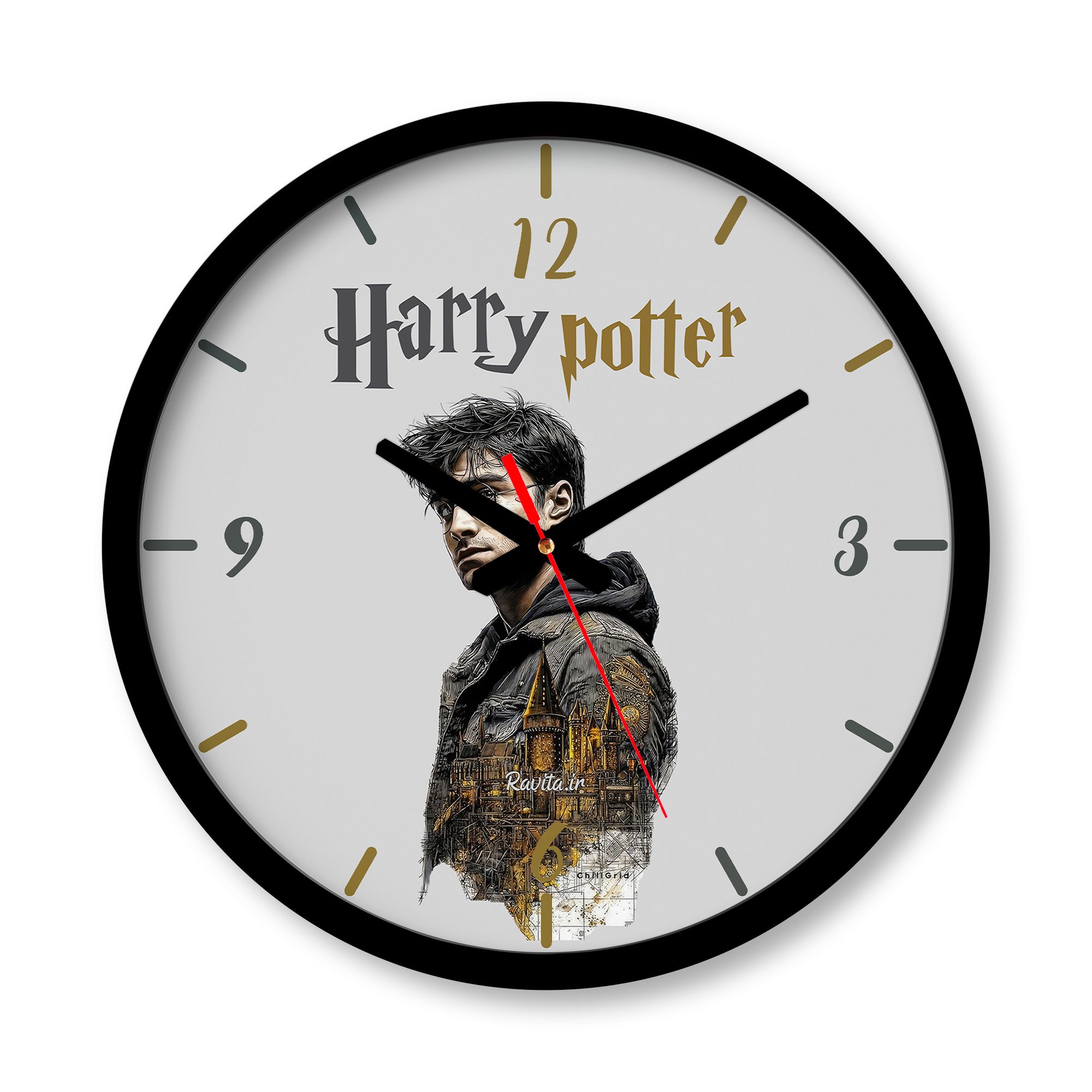 ساعت دیواری بزرگ راویتا طرح هری پاتر - Harry Potter کد 3865 ساعت دیواری بزرگ راویتا طرح هری پاتر - Harry Potter کد 3865