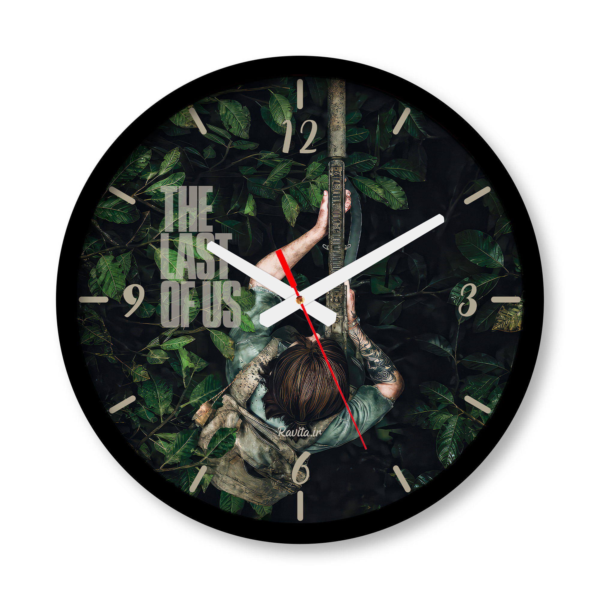 ساعت دیواری بزرگ راویتا طرح الی آخرین بازمانده - Ellie The Last of Us کد 3905 ساعت دیواری بزرگ راویتا طرح الی آخرین بازمانده - Ellie The Last of Us کد 3905