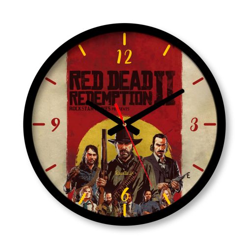 ساعت دیواری بزرگ راویتا طرح آرتور مورگان رد دد ردمپشن ۲ - Red Dead Redemption 2 کد 3920