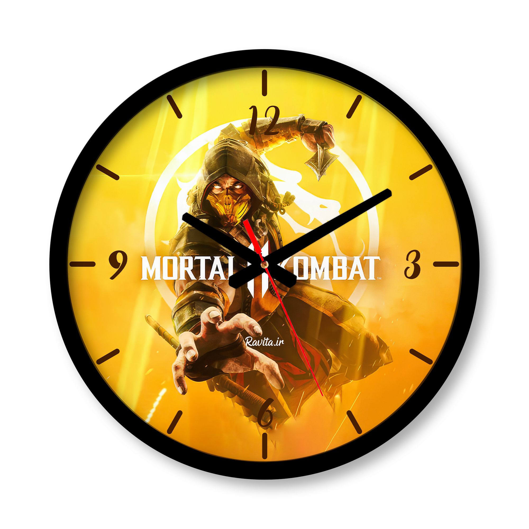 ساعت دیواری بزرگ راویتا طرح اسکورپیون مورتال کامبت - Scorpion Mortal Kombat 11 کد 3921 ساعت دیواری بزرگ راویتا طرح اسکورپیون مورتال کامبت - Scorpion Mortal Kombat 11 کد 3921