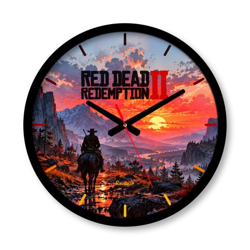 ساعت دیواری بزرگ راویتا طرح رد دد ردمپشن ۲ - Red Dead Redemption 2 کد 3925