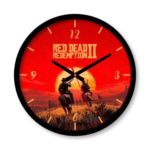 ساعت دیواری بزرگ راویتا طرح رد دد ردمپشن ۲ - Red Dead Redemption 2 کد 3933