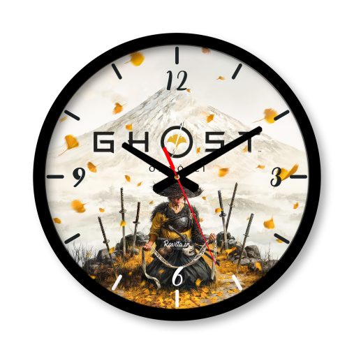 ساعت رومیزی دیواری راویتا طرح آتسو شبح یوتِی - Atsu Ghost of Yōtei کد 3935