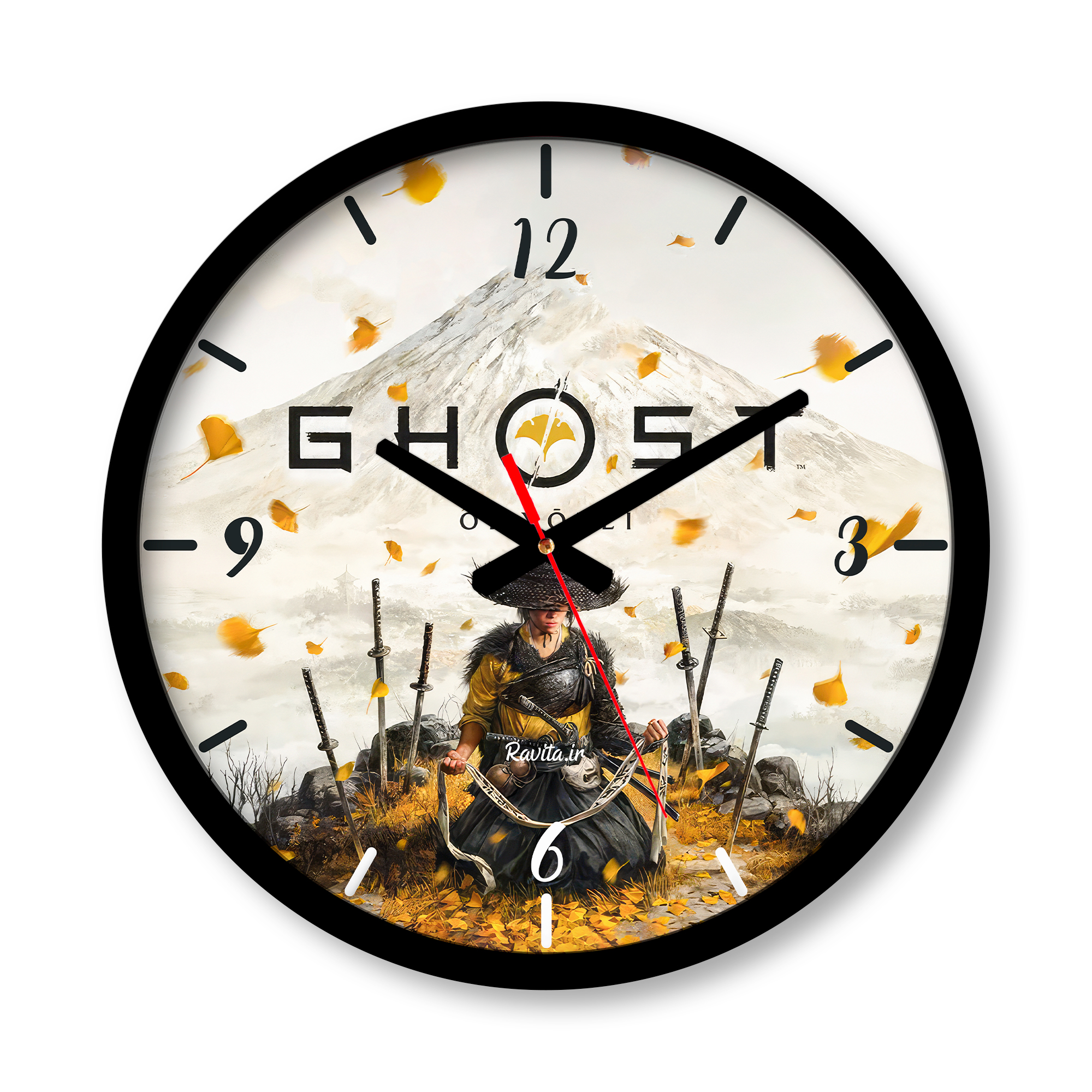 ساعت رومیزی دیواری راویتا طرح آتسو شبح یوتِی - Atsu Ghost of Yōtei کد 3935 ساعت رومیزی دیواری راویتا طرح آتسو شبح یوتِی - Atsu Ghost of Yōtei کد 3935