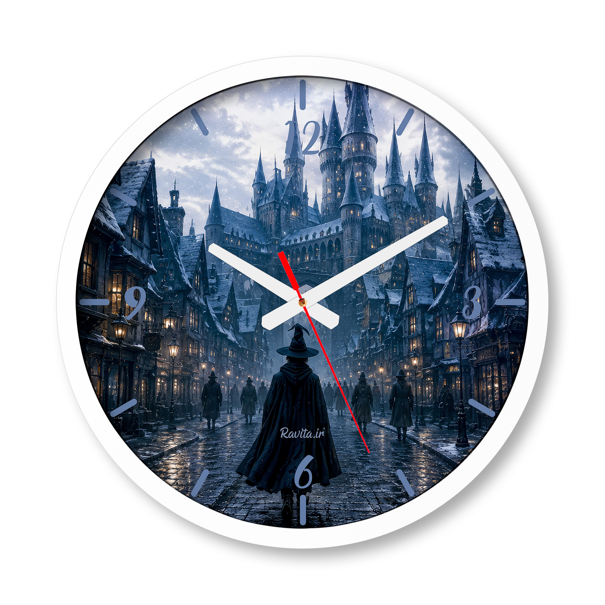 ساعت دیواری بزرگ راویتا طرح هری پاتر و شب برفی - Harry Potter and the Snowy Night کد 3863 ساعت دیواری بزرگ راویتا طرح هری پاتر و شب برفی - Harry Potter and the Snowy Night کد 3863