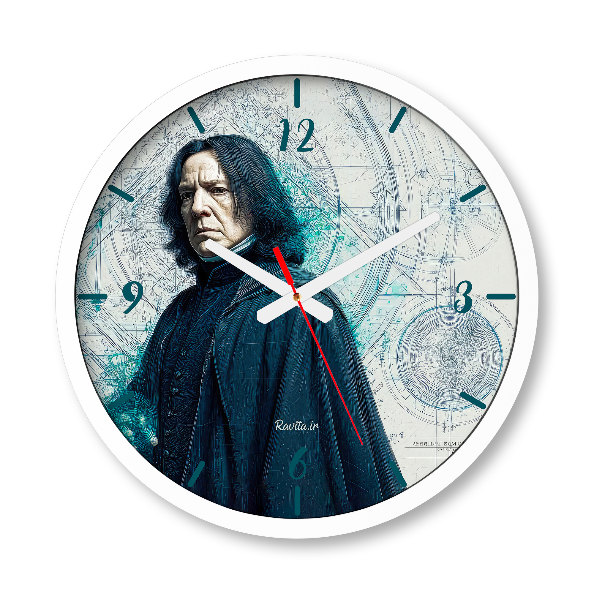 ساعت دیواری بزرگ راویتا طرح پروفسور سوروس اسنیپ - Professor Severus Snape کد 3864 ساعت دیواری بزرگ راویتا طرح پروفسور سوروس اسنیپ - Professor Severus Snape کد 3864