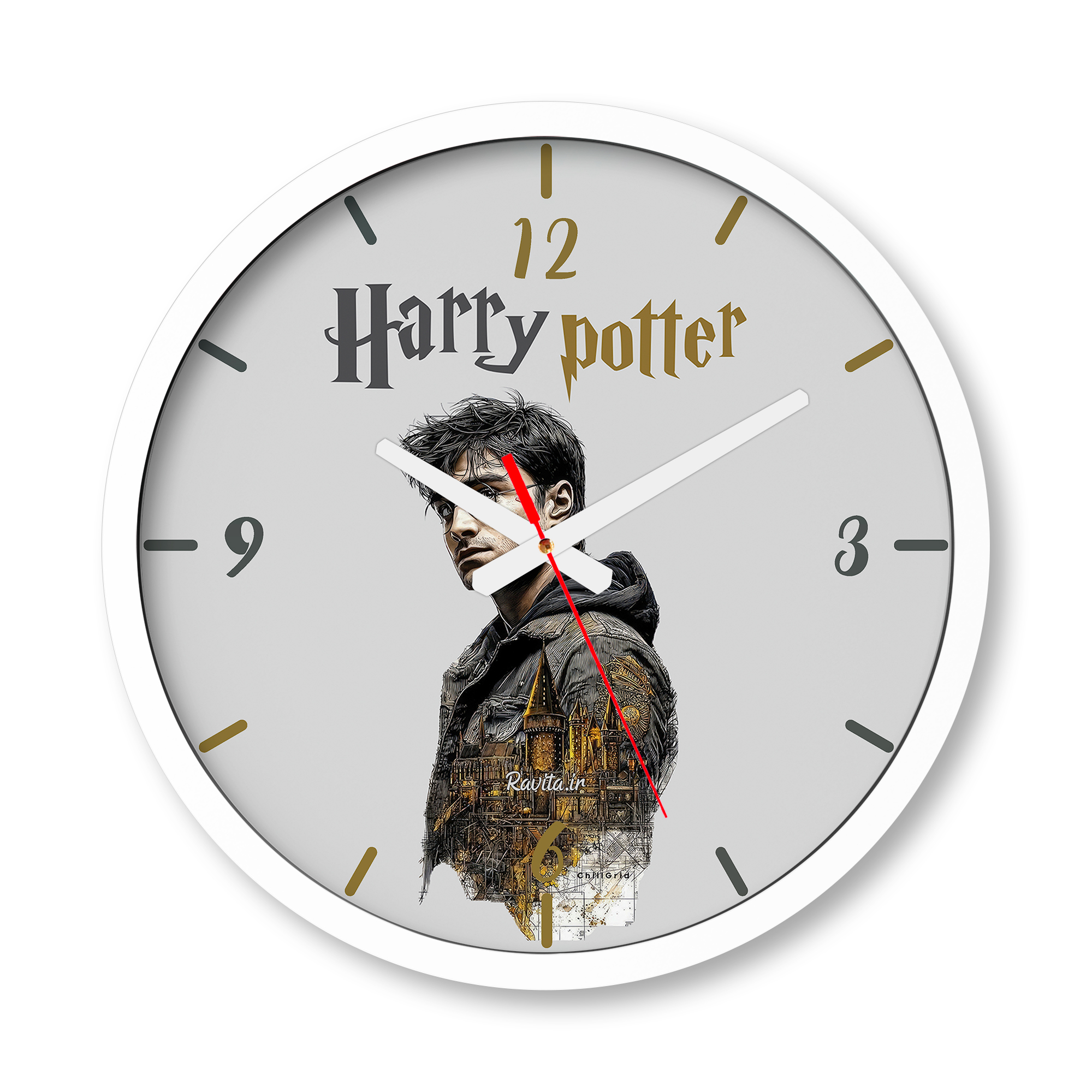 ساعت دیواری بزرگ راویتا طرح هری پاتر - Harry Potter کد 3865 ساعت دیواری بزرگ راویتا طرح هری پاتر - Harry Potter کد 3865